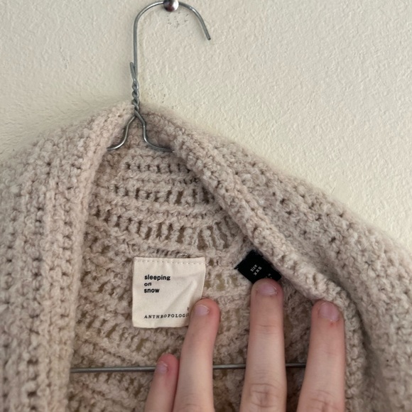 Sleeping On Snow Anthropologie Cardigan Sweater Size XXS Oversize Alpaca Wool - Picture 7 of 9